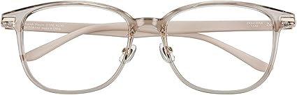 Amazon | [ゾフ] ウェリントン型 メガネ (グレー(クリア